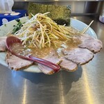 ラーメンショップ椿 - ネギチャーシューメン中盛カタメオオメ