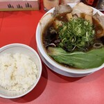 ラーメン長瀬 - 料理写真:「中華そば 並 ＋半ライス」1,000円税込み♫