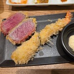 とんかつ成蔵 - ラムカツとエビフライ