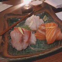 高ようじ - 鮮魚のお造り三種