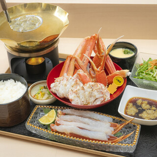 予算に応じた豊富な蟹料理・コース料理があります！