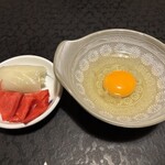 阿佐利 本店 - 玉子とお新香