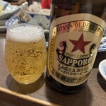 卯屋 - サッポロラガー赤星瓶