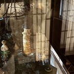 阿佐利 本店 - お庭。外は雨。