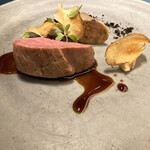 レストラン ローブ - 仔鴨、根菜
