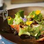 NARISAWA - 五味　菜園の香り　野菜の下にはラングスティーヌ