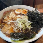あづまや - 生姜醤油ラーメン　大盛り　味玉　岩のり