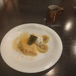 和くら - デザートのクレープシュゼット。