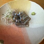 打心蕎庵 - キビナゴの刺身