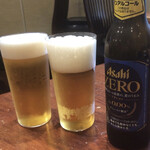 串揚げ キュイジーヌ･ド・オオサカ･リョウ - ビールとノンアルビール