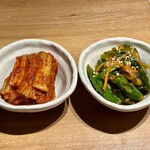 焼肉ホルモン金樹 はなれ - キムチ、オイキムチ