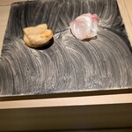 島津 - タイラ貝と真鯛（明石）