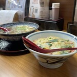 大阪うどんいなの路 - 肉吸い（豆腐）と玉丼