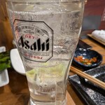 炭火やき 鶏煌 - 和みのゆずサワー（420円）はちょうど良い甘さ。