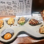 鶏鳥kitchen ゆう - つくね5種盛り 980円