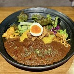 SPICY CURRY 魯珈 - ろかプレート（合鴨の欧風リッチカレー）・ライス大盛り