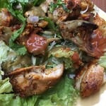 LAILY - 香ばしく焼けたチキンがたっぷり！自家製ドレッシングも美味しかったです♪