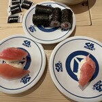 無添くら寿司 - 料理写真:マグロ1カン､熟成マグロ､鉄火巻き