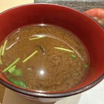 すし処 ふくべ - しじみの赤出汁椀