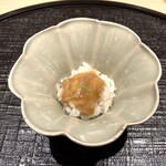 新ばし 星野 - コノワタの飯蒸し