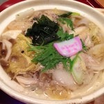 本家さぬきや - H.26.12.21.夜 豚バラの水炊き玄うどん 842円