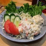 居酒屋如月 - ポテトサラダ（野菜付き）
