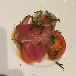 天上鰤のカプレーゼ