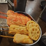 もつ鍋と焼きとんのお店 きじま屋 - 串揚げ3種