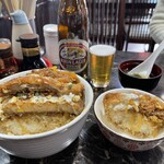 中華料理 末広 - ダブルカツ断層