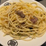 竈炊き立てごはん 土井 - 漬物バイキングのお漬物パスタ