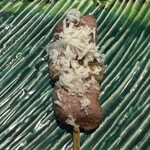 焼鳥 町子 - 【11本目】合鴨ねぎま 山山葵