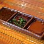 貝と魚シェルハラ - 貝蒸し鍋の薬味