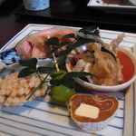 Washoku Ryoukan - お昼の懐石コース（２８００円）の前菜