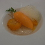 オトワ レストラン - 2014.12)人参のソルベとキンカンとミカンのコンポート