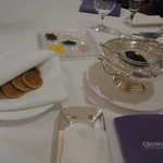 オトワ レストラン - 2014.12)キャビアの付け合わせがおいしかった