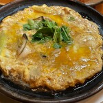 季節料理 よし野 - かきと長葱の玉子とじ