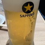 俺の割烹 そば - 連れのビール