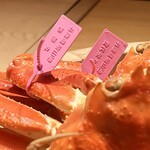 炎水 - 柴山港で水揚げされた松葉ガニ。船ごとにタグがあるんですね、知らなかった