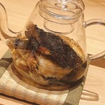 炎水 - 天然虎河豚のヒレです。五杯ほど呑んでしまいました