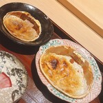 炎水 - 鳥取の香箱蟹の甲羅酒と柴山の松葉ガニの甲羅酒です