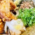 336445411 - 麺リフト。ツヤッツヤのうどんが美しい。ねぎと絡んで彩りも鮮やか。