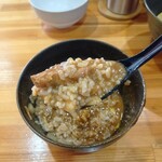 麺屋 電龍 - 鶏白湯ビーフシチューつけ麺1.5玉〆ごはん