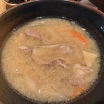 酒場シナトラ - セットの豚汁