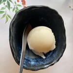 鎌倉すき焼きしゃぶしゃぶレストラン Sasho - リンゴシャーベット