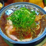 博多とんこつ 天神旗 - 鶴醤 with 優塩麺