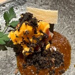 麦と麺助 - トリュフ香る神戸牛ローストビーフサンド