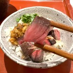 麦と麺助 - 深谷神戸ビーフのうにくご飯
