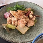 くまもと中央カントリークラブ - 鶏肉と冬野菜のごま酢あえとつくね汁