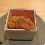 鮨やまけん 新宿東口店 - 雲丹といくらのミニ丼(名称不明)