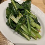 鳥ぶら - 青菜炒め